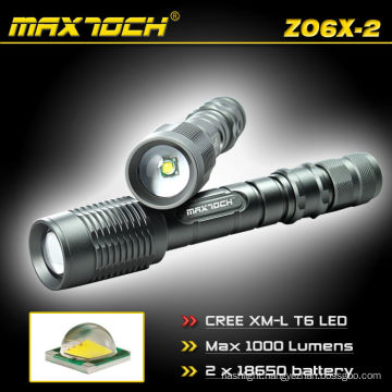 Maxtoch ZO6X-2 High Power Zoom Focus Cree LED Flashlight